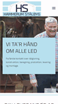 Mobile Screenshot of hammerumstaalbyg.dk
