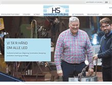 Tablet Screenshot of hammerumstaalbyg.dk